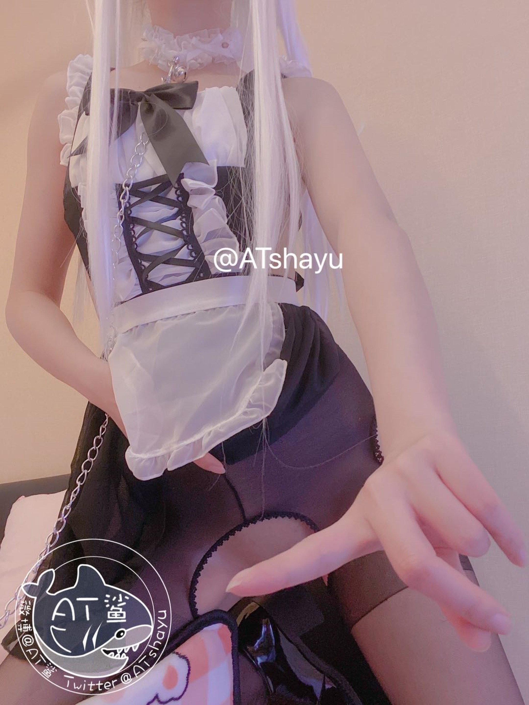 图片[1]-AT鲨 – NO.012 女仆开档袜 [43P]-XikXak